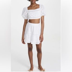 Rahi - miranti crop top and skirt - white - S - worn once